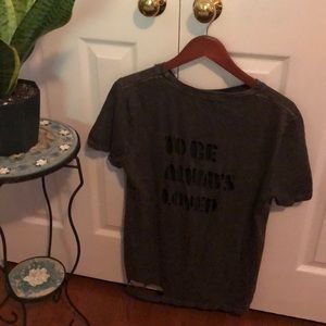 “To Be Always Loved” Cut Out/Ripped Tee